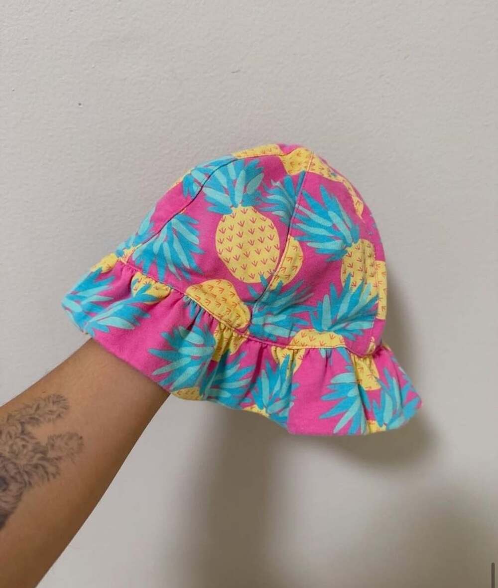 The Children's Place Pineapple Print Ruffle Bucket Hat
